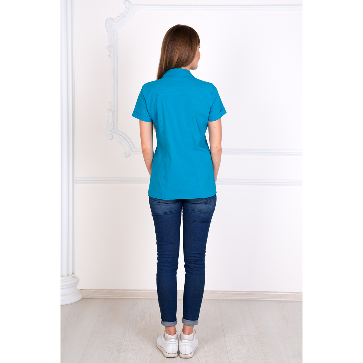Женская рубашка "Александра" Голубой, размер 42 от Rastl