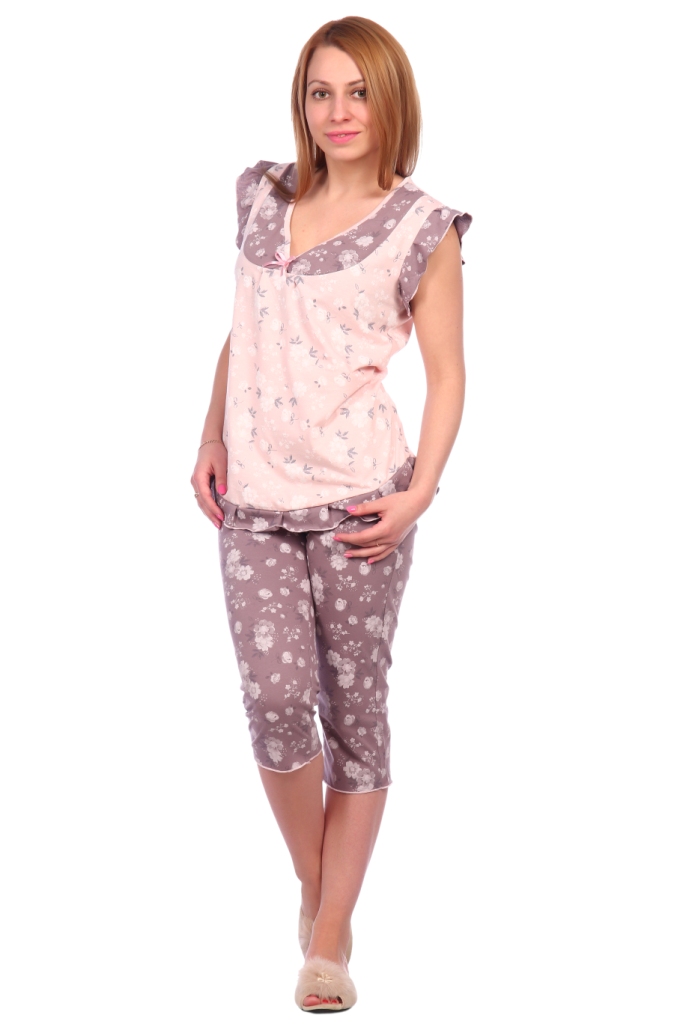 Жен. пижама арт. 16-0538 Светло-розовый р. 54 ЕленаТекс, размер 54 - фото 2