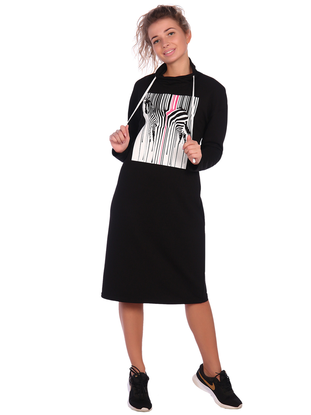 Жен. платье арт. 16-0620 Черный р. 44 НСД Трикотаж, размер 44 - фото 2