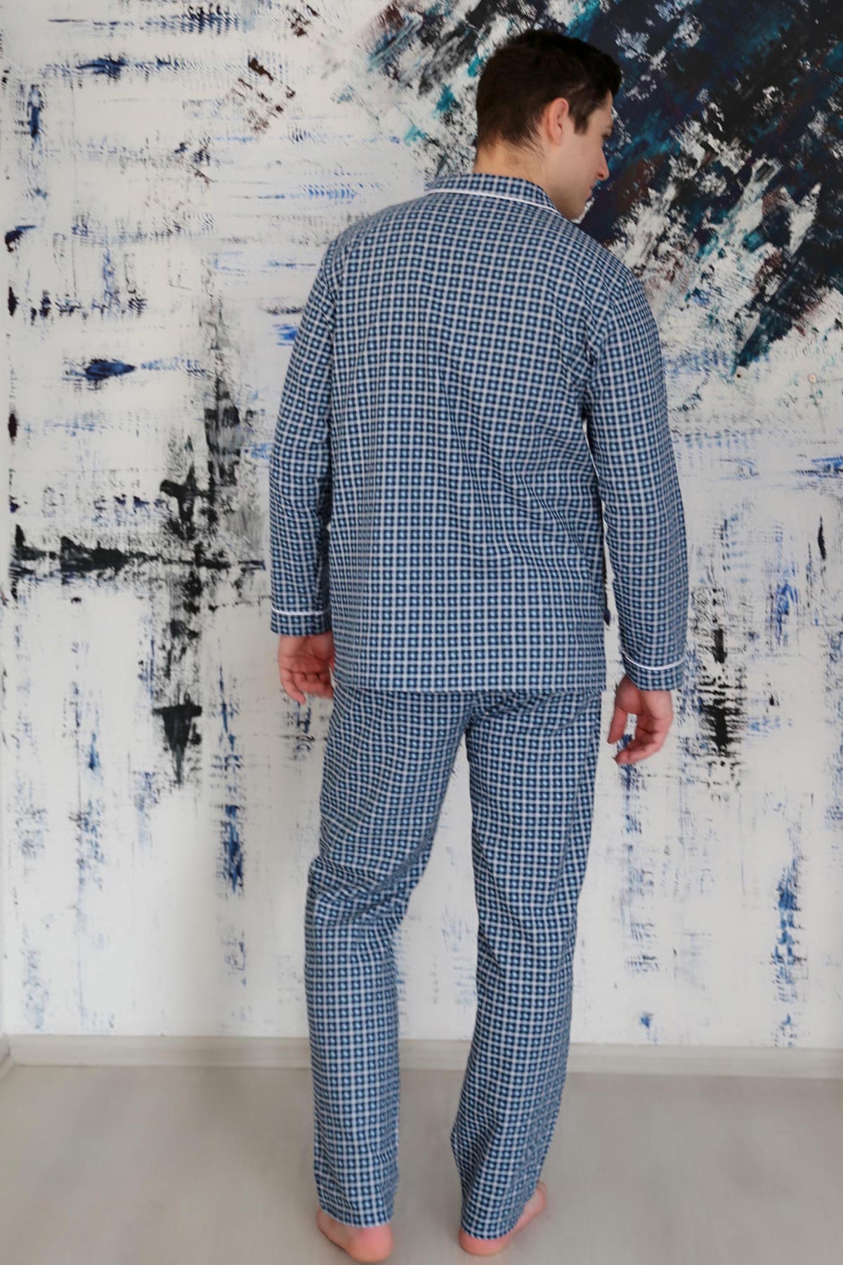 Муж. пижама арт. 18-1091 Бирюзовый р. 60 Лика Дресс, размер 60 - фото 3