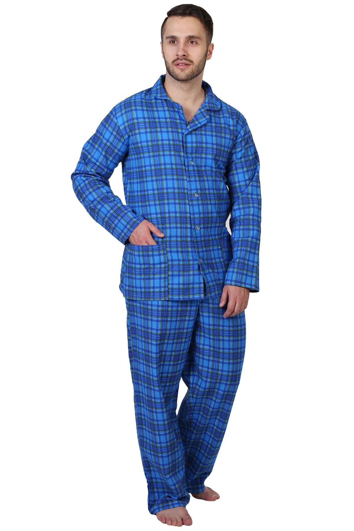 Муж. пижама арт. 22-0211 В ассортименте р. 56 Оптима трикотаж, размер 56 - фото 1