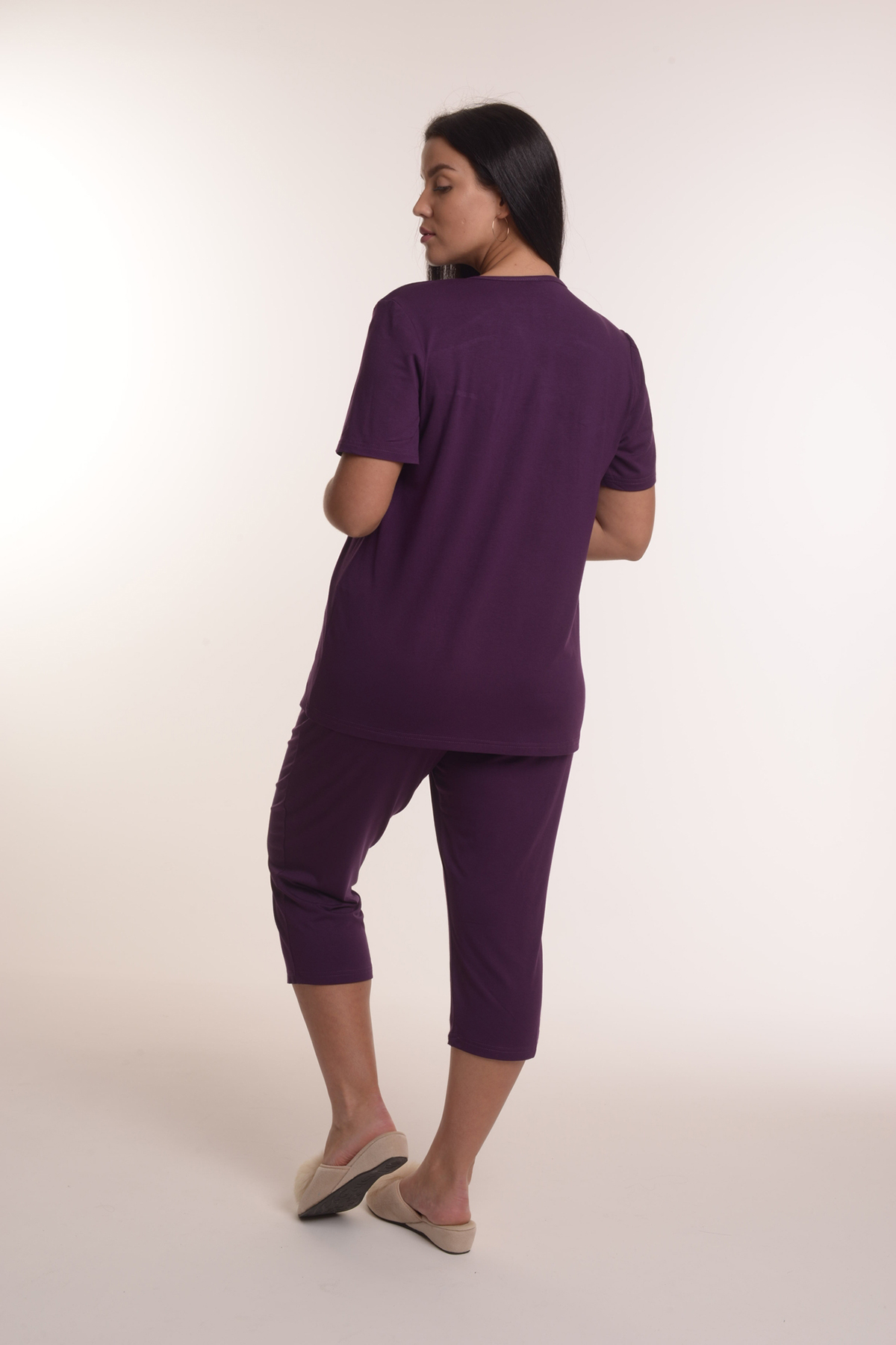 Жен. пижама с брюками арт. 23-0111 Фиолетовый р. 50 Моделлини, размер 50 - фото 3