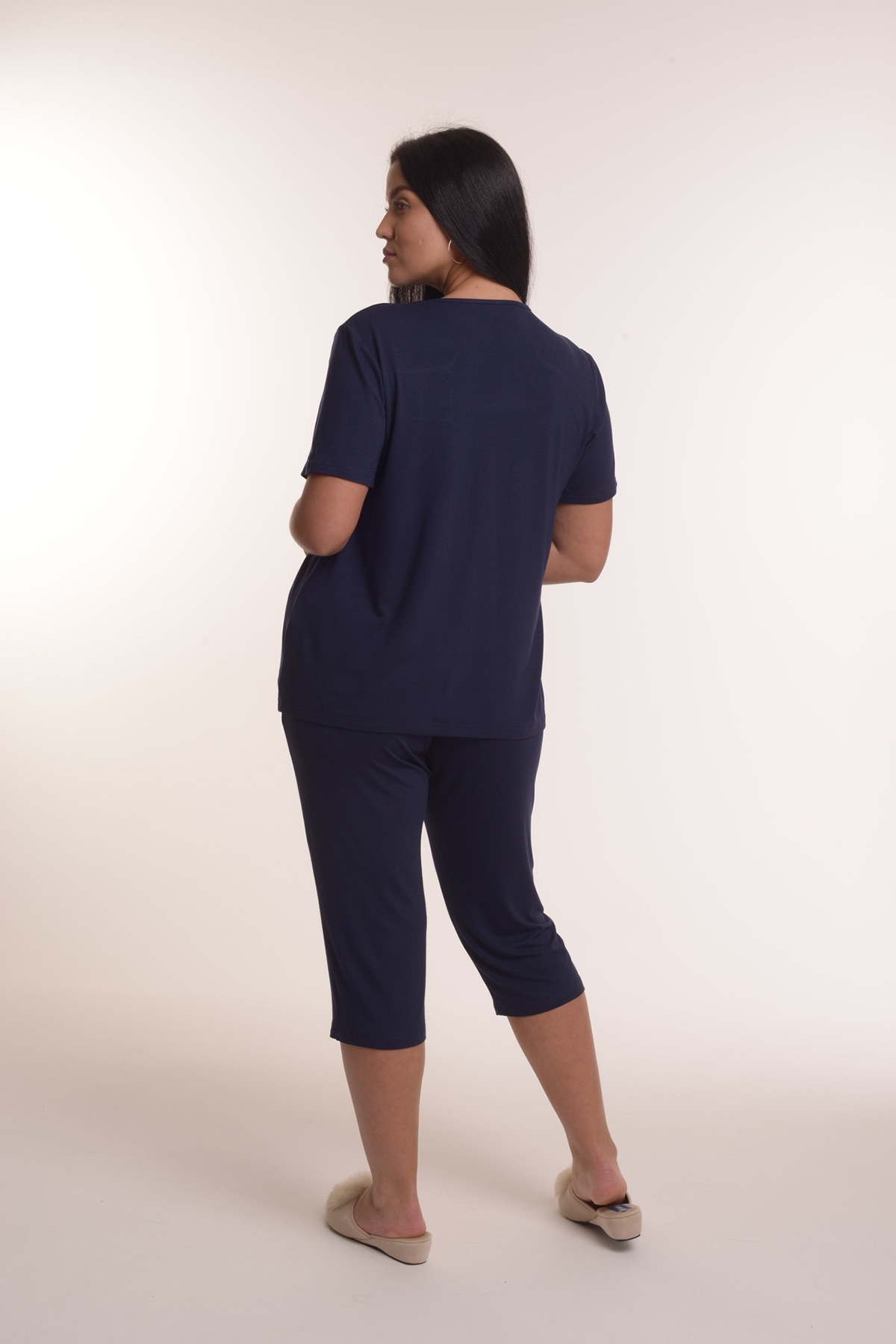 Жен. пижама с брюками арт. 23-0111 Синий р. 50 Моделлини, размер 50 - фото 2