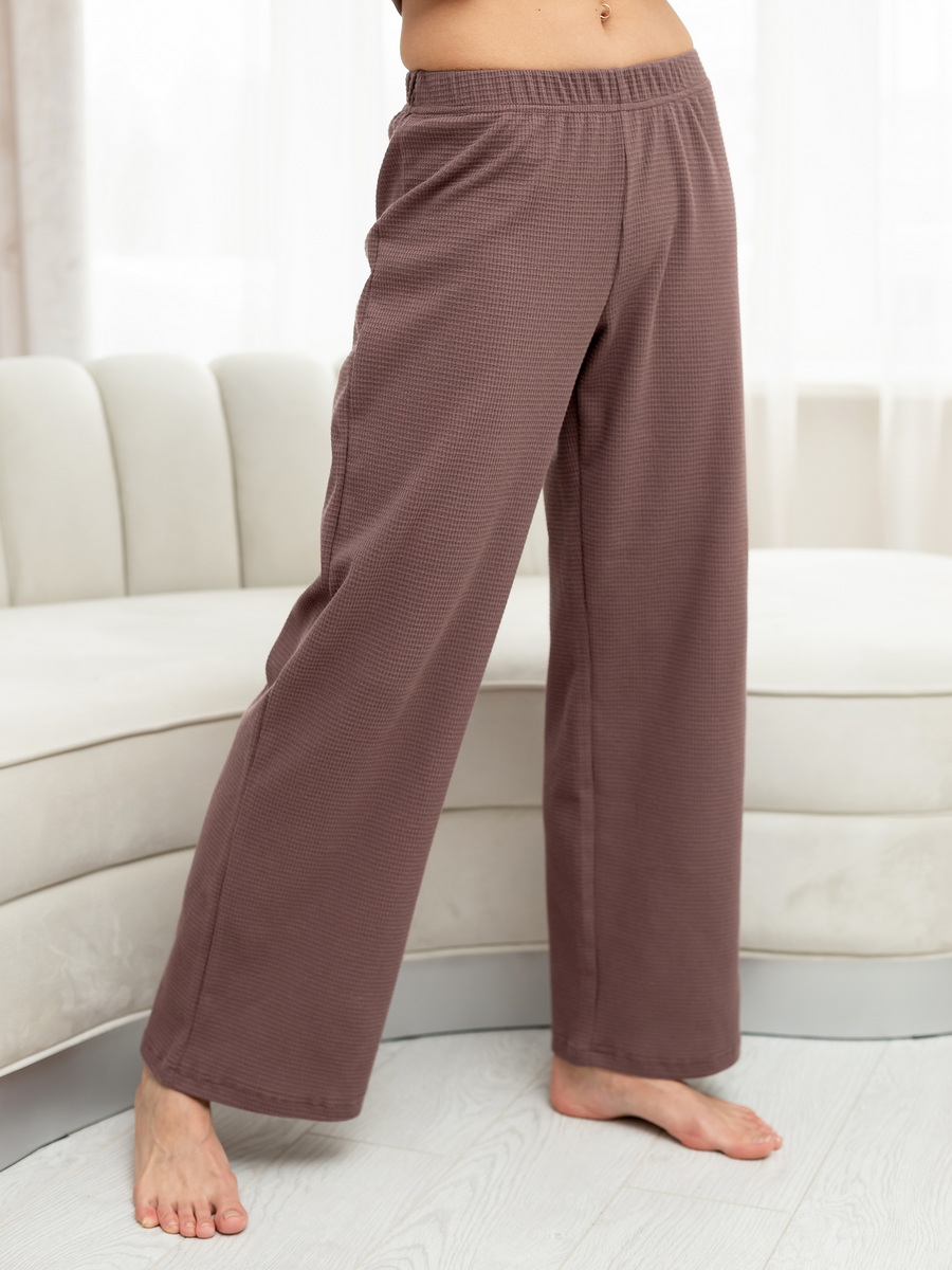 Жен. брюки домашние арт. 17-0426 Какао р. 44