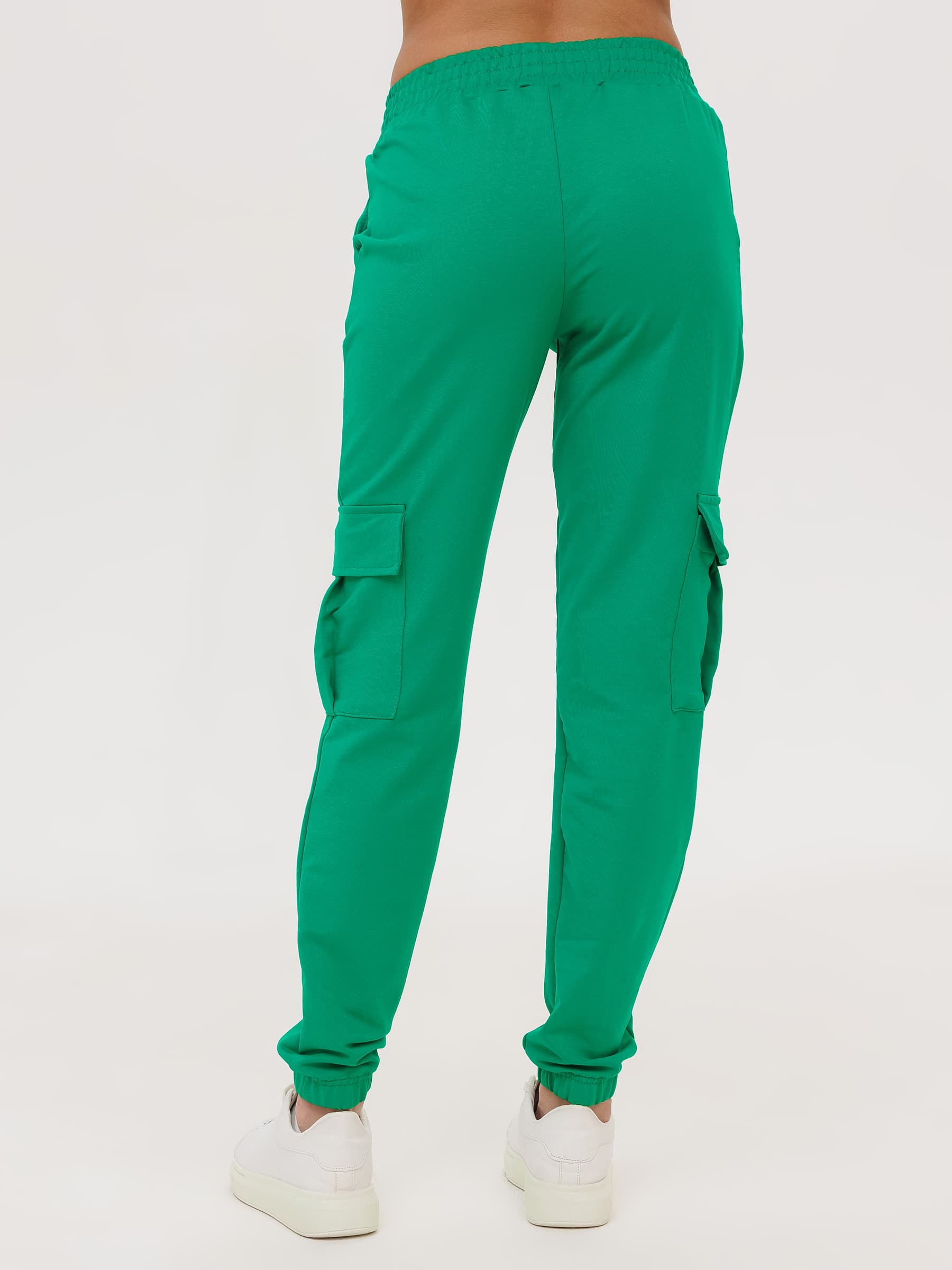 Жен. брюки повседневные арт. 23-0524 Зеленый р. 52 Моделлини, размер 52 - фото 10