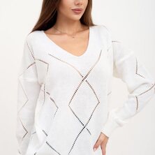Пуловер "Дилара" Белый