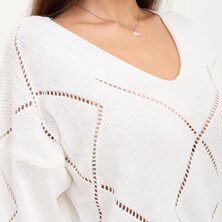 Пуловер "Дилара" Белый