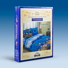 Комплект постельного белья  "Жемчужина" Голубой