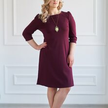 Платье женское "Модное" Бордо