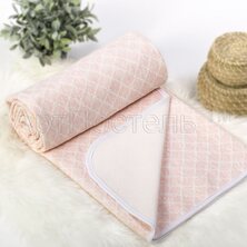 Одеяло-покрывало "Ромбы" Розовый