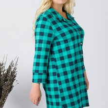 Туника-рубашка женская арт. 19-0063 Зеленый 