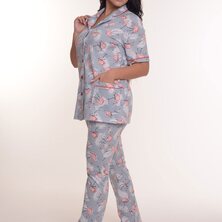 Пижама с брюками арт. 23-0102 Голубой