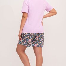 Пижама с шортами арт. 23-0092 Лиловый