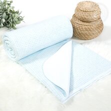 Одеяло-покрывало "Лапки" Голубой