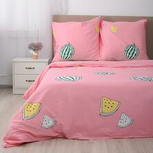 Комплект постельного белья "Арбузы" Розовый