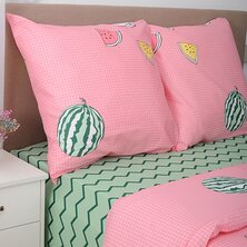 Комплект постельного белья "Арбузы" Розовый