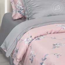 Комплект постельного белья "Муаре" Розовый