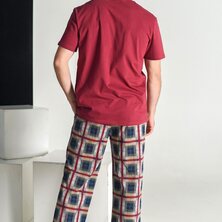 Пижама "Пижон" Бордовый