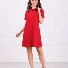 Платье повседневное "Polo" Красный