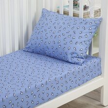 Комплект постельного белья "Пингвиния" Синий