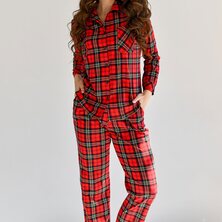 Пижама с брюками "Комфорт" Красный