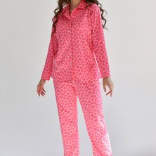 Пижама с брюками "Сердцебиение" Розовый