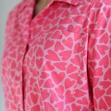 Пижама с брюками "Сердцебиение" Розовый