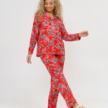 Пижама с брюками арт. 16-0756 Красный