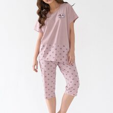 Пижама с брюками "Букет" Розовый