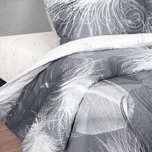 Комплект постельного белья "Возрождение" Белый + размеры с простыней на резинке