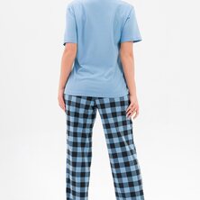Пижама с брюками арт. 19-0825 Голубой