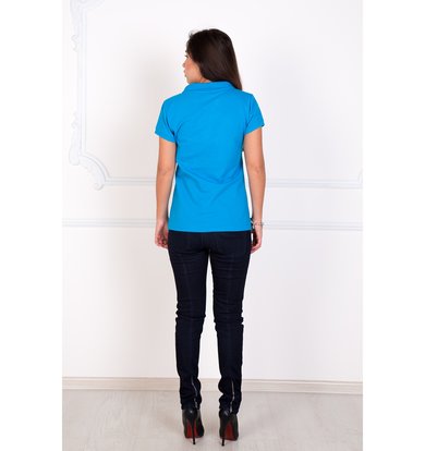 Женская футболка-поло "Шерт" Голубой