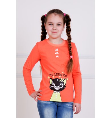 Детская футболка "Кэт" Оранжевый
