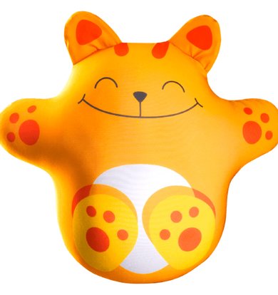 Игрушка-подушка "Волшебный котик" Оранжевый р. 33х26