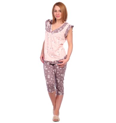 Жен. пижама арт. 16-0538 Светло-розовый р. 46