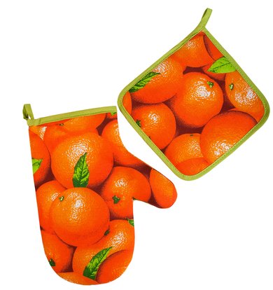 Кухонные принадлежности "Апельсины" Оранжевый р. 2 пред.