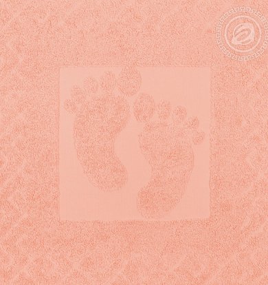 Полотенце "Ножки" Розово-персиковый р. 50х70