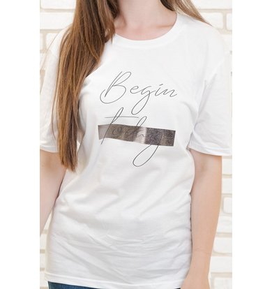 Жен. футболка "Мегали" Белый р. 56
