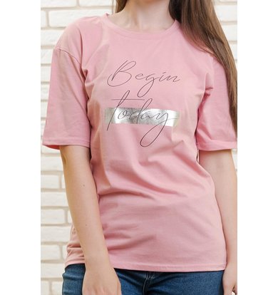 Жен. футболка "Мегали" Розовый р. 58