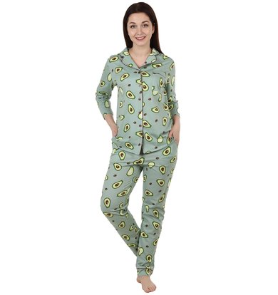 Жен. пижама "Авокадо" Зеленый р. 52