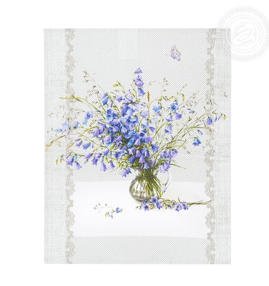 Набор полотенец "Полевые цветы" Серый р. 45х60