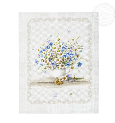 Набор полотенец "Полевые цветы" Серый р. 45х60