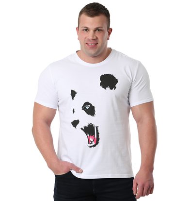Муж. футболка "Панда" Белый р. 56