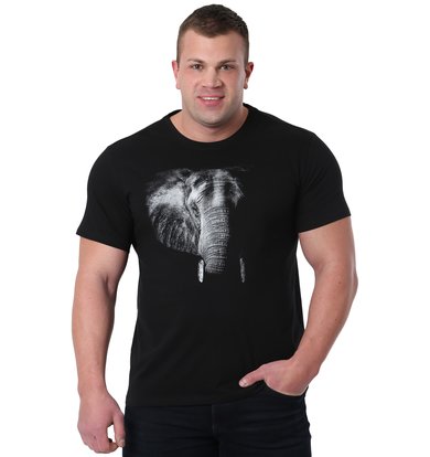 Муж. футболка "Слон" Черный р. 58
