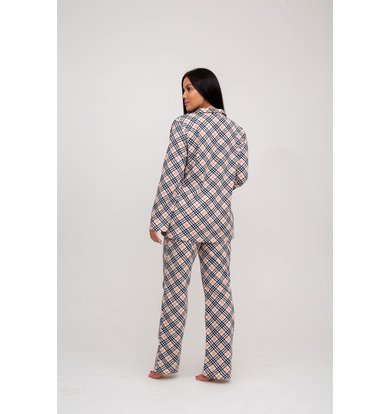 Жен. пижама с брюками арт. 23-0097 Бежевый р. 44