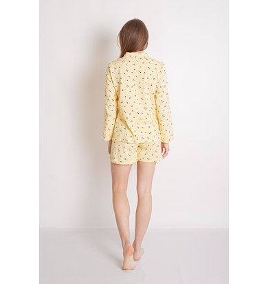 Жен. пижама с шортами "Аврора" Желтый р. 54
