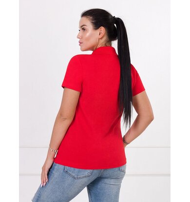 Жен. футболка "Polo" Красный р. 60