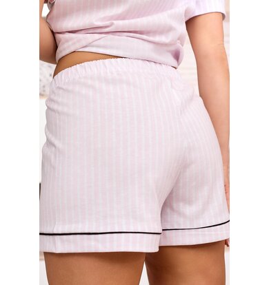 Жен. пижама с шортами "Пастила" Розовый р. 54