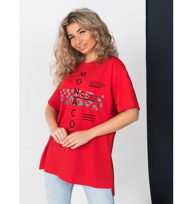 Жен. футболка "Меган" Красный р. 48