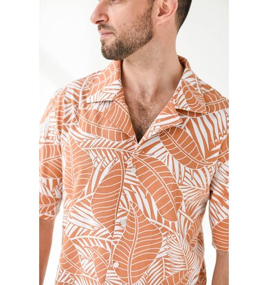 Муж. рубашка "Багамы" Оранжевый р. 46